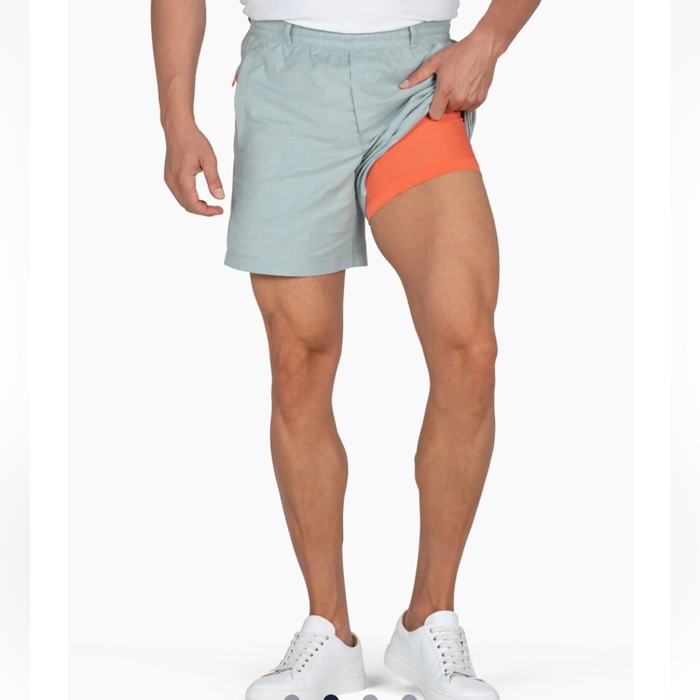 Birddogs Light Blue Oxford Shorts 5” inseam